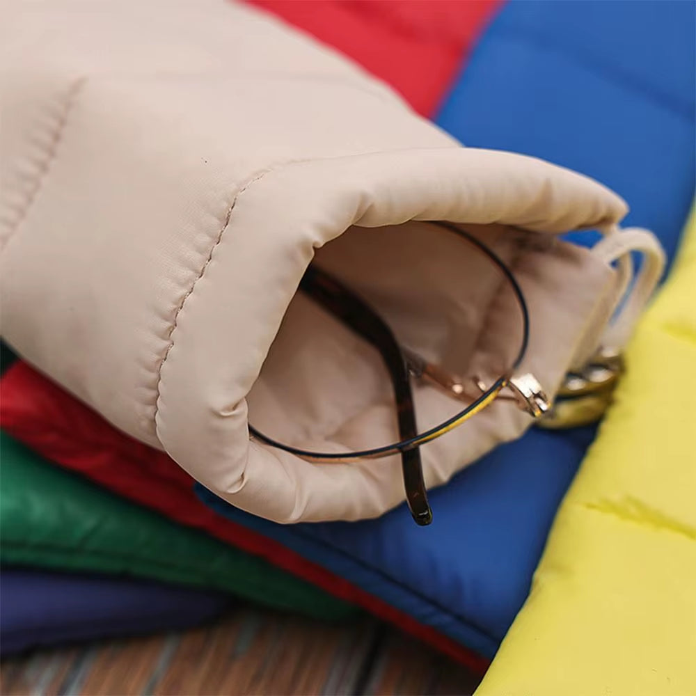 Portable Drawstring Glasses Storage Bag down Cotton Glasses Box Holder Sunglasses Bag Reading Eyewear Case Protector Organizer