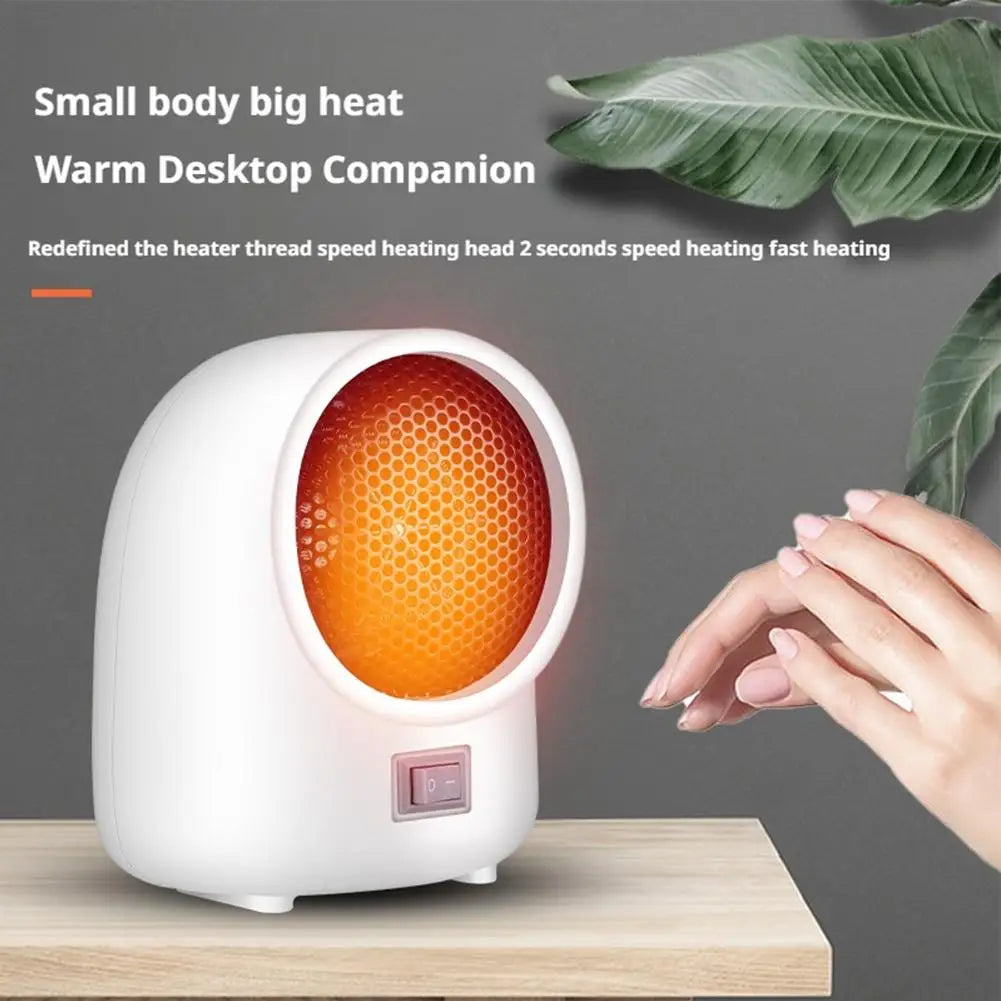 Fan Heater Mini Electric Heater Desktop Quick Heating Home Portable Electric Heater for Home Office Warmer Hand Warmer 110V(US)