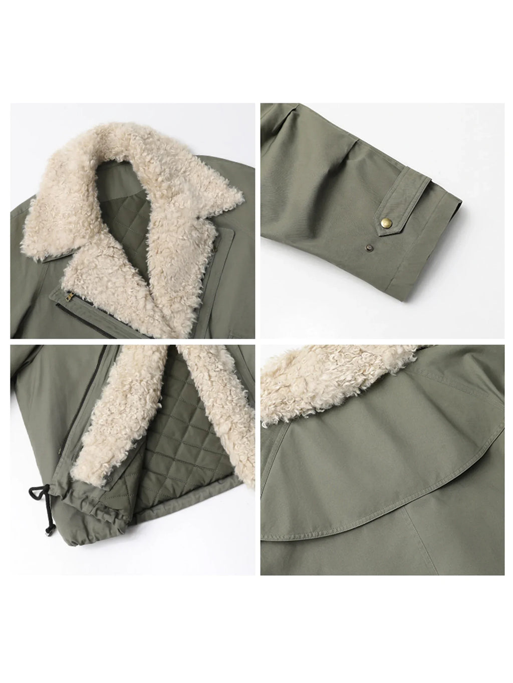 Women Coats Streetwear Loose Casual New Retro Motorcycle Cotton Jacket Thick Warm Female Overcoat Autumn Winter 2024