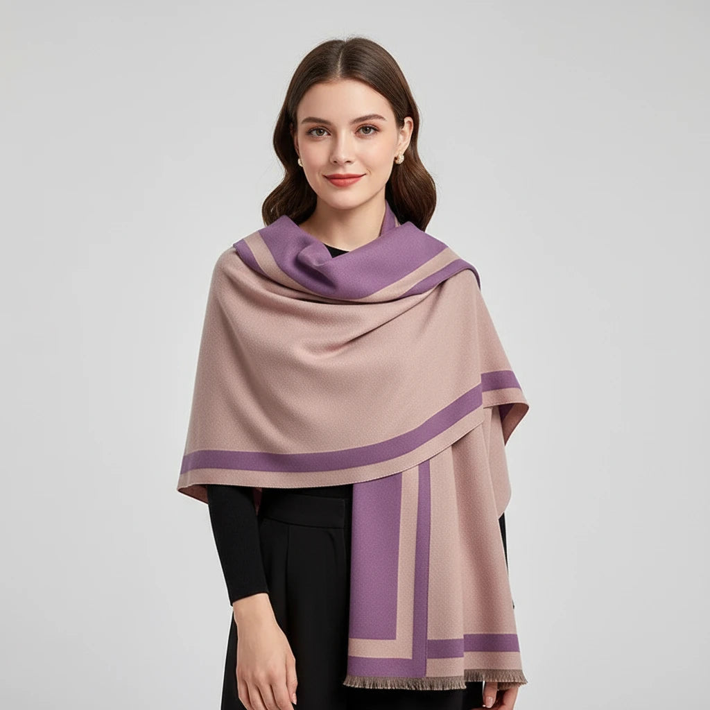 New Warm Luxury Cashmere Scarf Women Plain Color Fashion Shawl and Wraps Ladies Blanket Foulard Winter Pashmina Bandana Bufanda