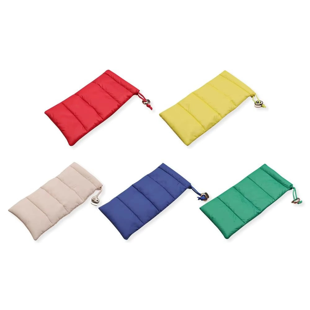 Portable Drawstring Glasses Storage Bag down Cotton Glasses Box Holder Sunglasses Bag Reading Eyewear Case Protector Organizer